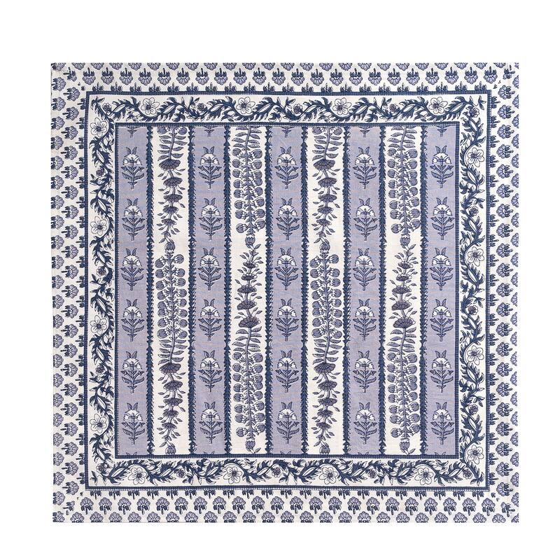 Couleur Nature Provence Avignon Blue/Marine Napkins - Set of 6 - Set of 6 - Blue