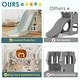 preview thumbnail 7 of 12, 10 in 1 Toddler Slide with Basketball Hoop, Outdoor Slide for Toddlers Age 1-3 with Kid Playhouse