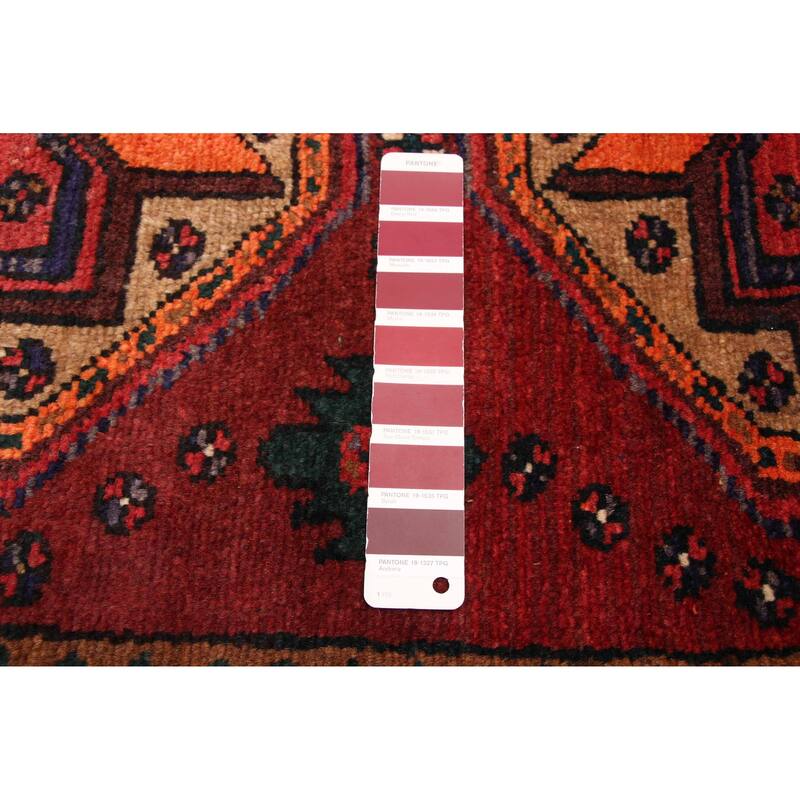 ECARPETGALLERY Hand-knotted Konya Anatolian Dark Red Wool Rug - 3'7 x 10'6