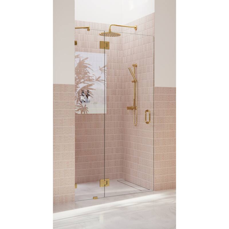 Glass Warehouse 78" x 35.75" Frameless Shower Door - Glass Hinge