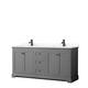 Option Dark Gray, Black Trim, White Quartz Top
