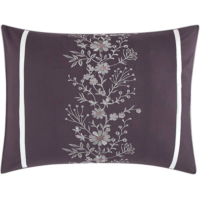 Nanshing Violet Glam Floral 7 Piece Comforter Set
