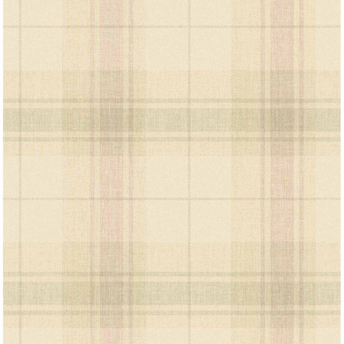 Tallahassee Plaid 32.7-foot x 20.5-inch Wallpaper - Beige