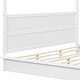 preview thumbnail 9 of 8, LED Canopy Bed, Queen Size Canopy Platform Bed wSupport Slats, White