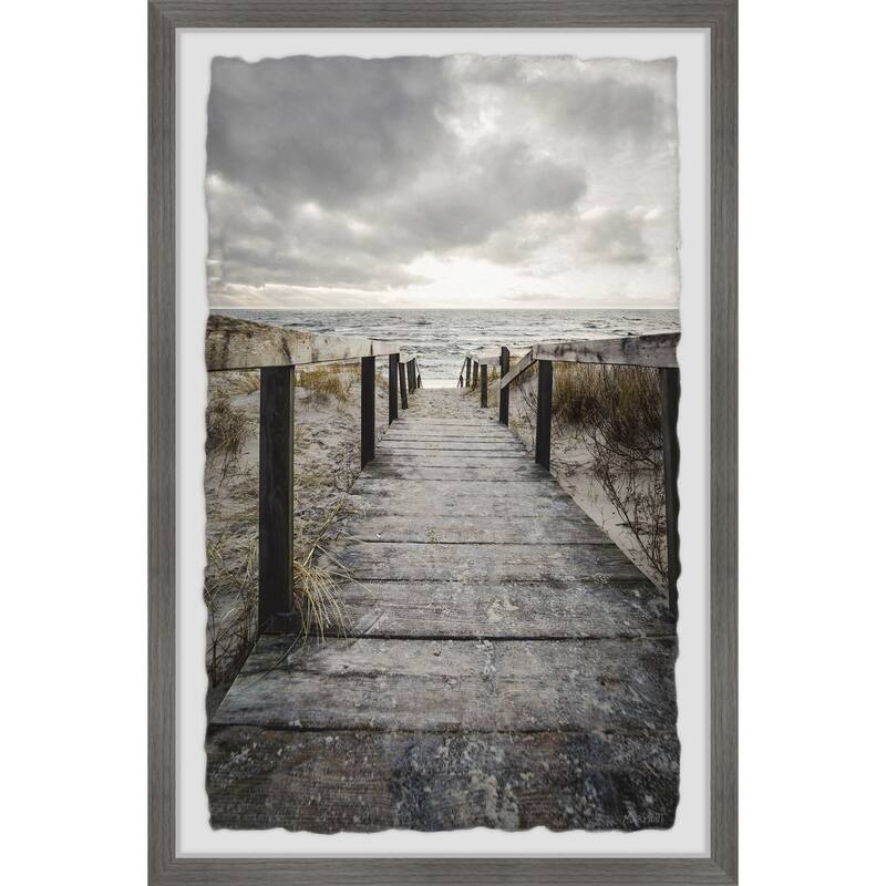 Clouded Sky Framed Wall Art, Elegant Home Touch - Sophisticated Artwork for Refined Décor