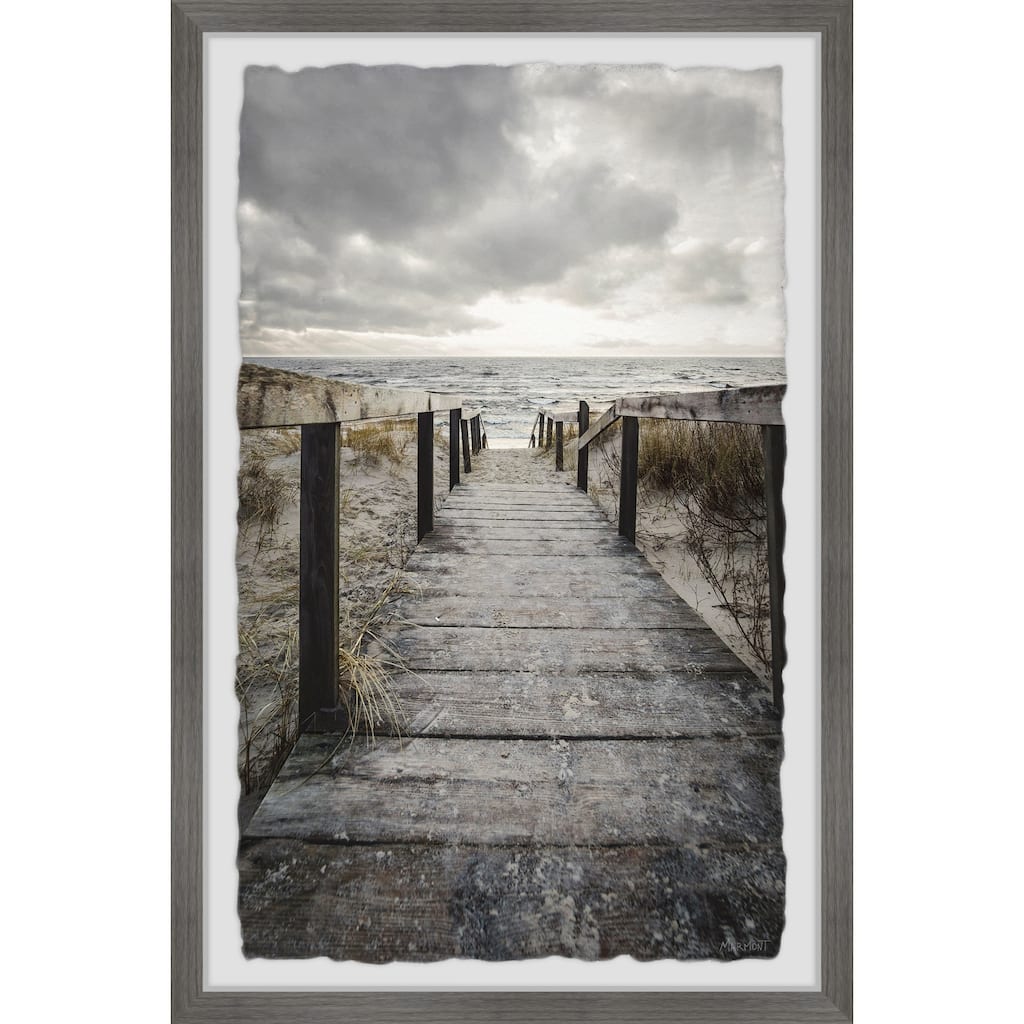 Clouded Sky Framed Wall Art, Elegant Home Touch - Sophisticated Artwork for Refined Décor