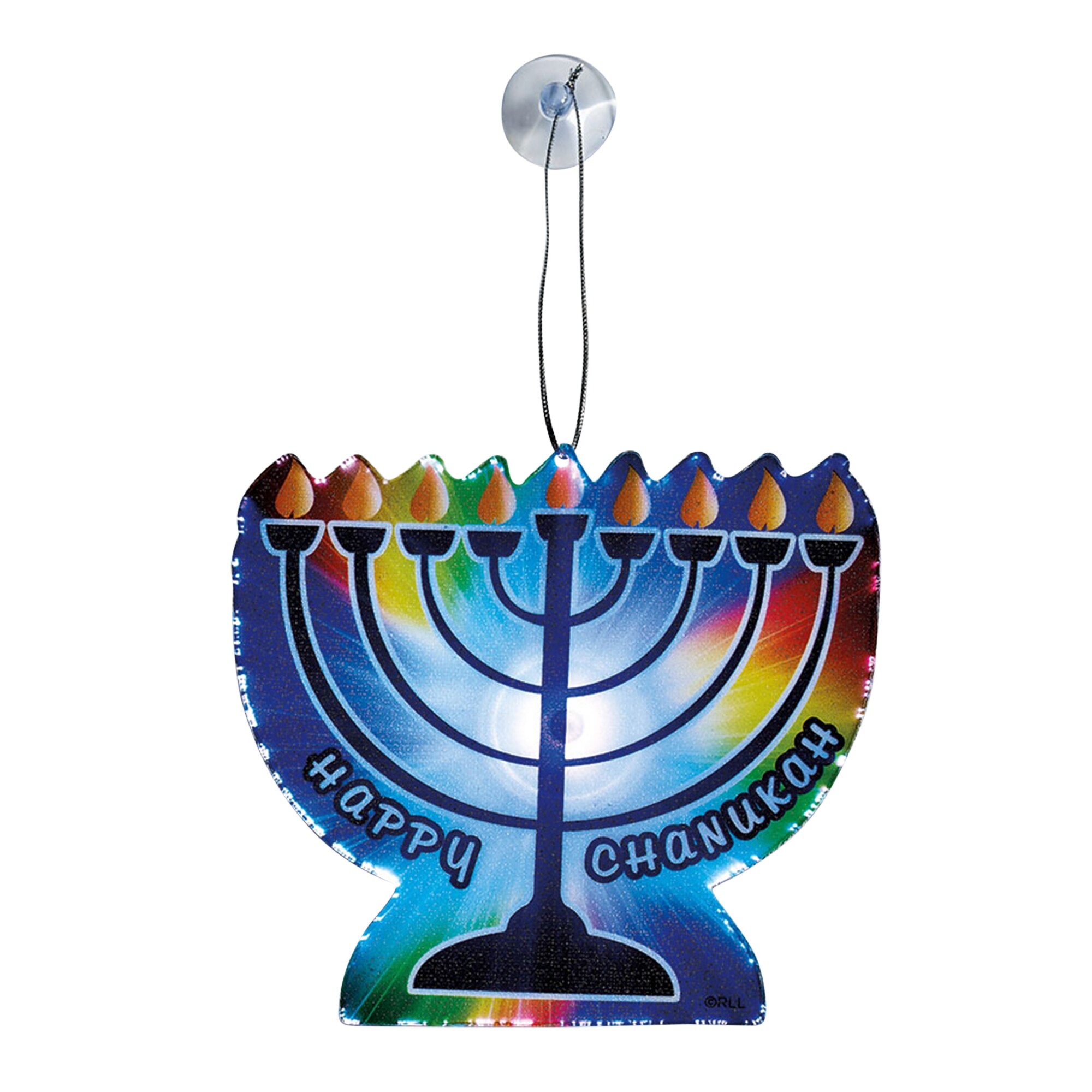 Shop 5 Blue And Orange Battery Operated Color Changing Fiber Optic Happy Chanukah Menorah Window Decor Overstock 30263335
