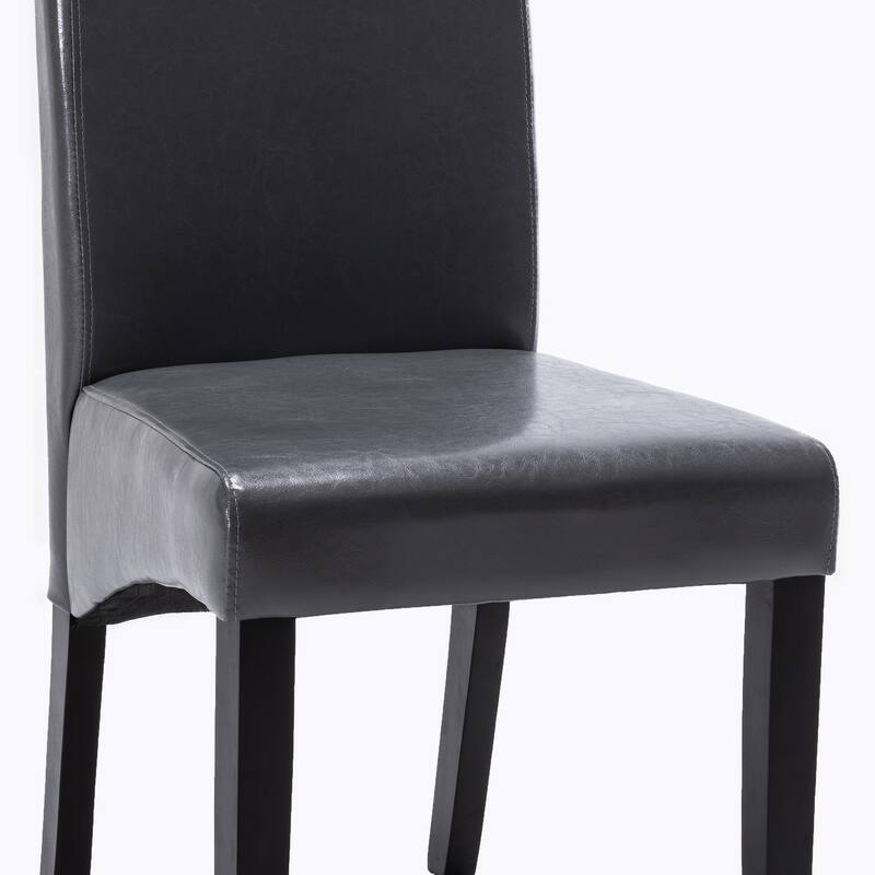 Modern Faux Leather 2 Piece Dining Room Chair