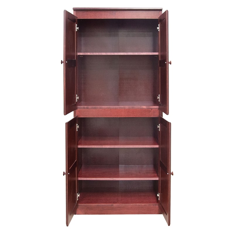 Concepts in Wood Storage Cabinet, 72 inch with 5 Shelves