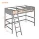 preview thumbnail 38 of 36, Elegant Twin Size Wooden Loft Kids Bed with Ladder,Drawers,Desk