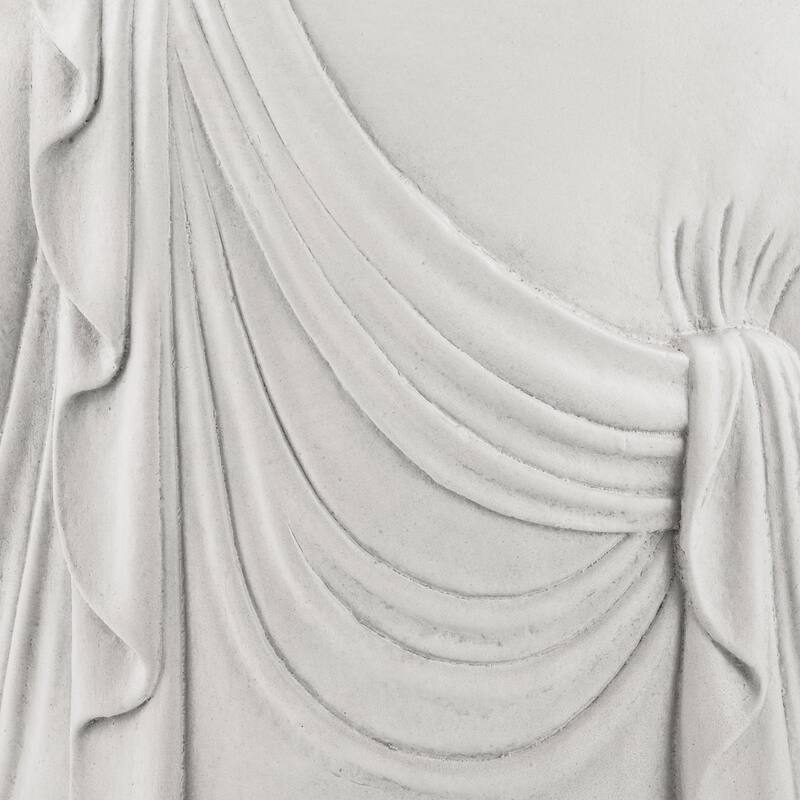 Glitzhome Zen-Style MgO Meditating Garden Buddha Statues Monk Sculpture Indoor Outdoor