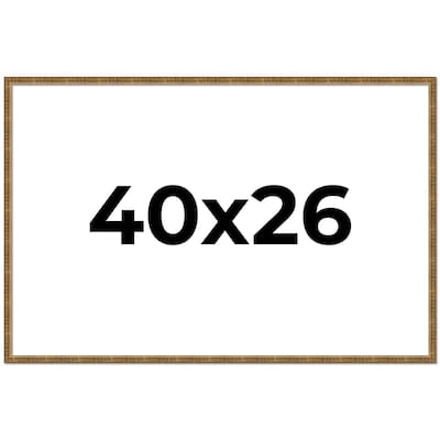 40x26 Frame Gold Picture Frame - Complete Modern Photo Frame Includes
