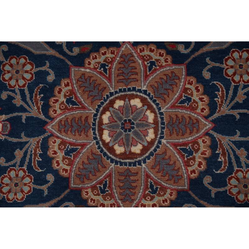 Vegetable Dye Aubusson Chinese Area Rug Beige Hand-Knotted Wool Carpet - 9'1"x 12'3"