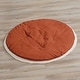 preview thumbnail 1 of 2, Sweet Jojo Designs Orange Boho Bohemian Girl Baby Tummy Time Playmat Burnt Rust Ivory Farmhouse Shabby Chic Modern Fringe Cotton