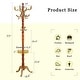 preview thumbnail 15 of 20, Roomfitters Solid Wood Coat Rack with Stainless Steel Hooks, Modern Hanger with Key Tray and Hat Storage