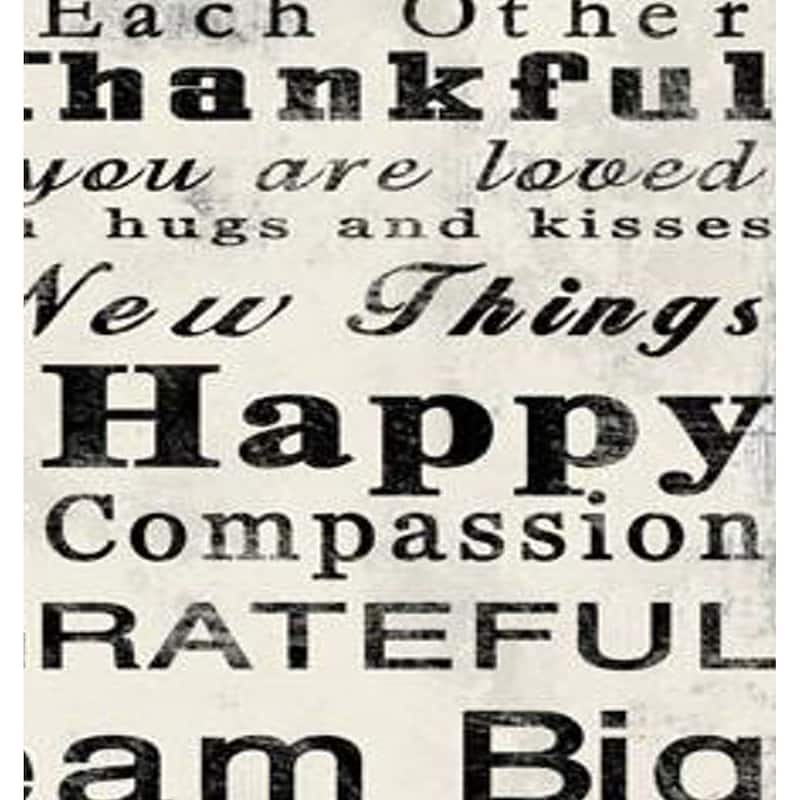 High Quality Canvas Print with Family Rules Quotes, Set of 2, Black & White