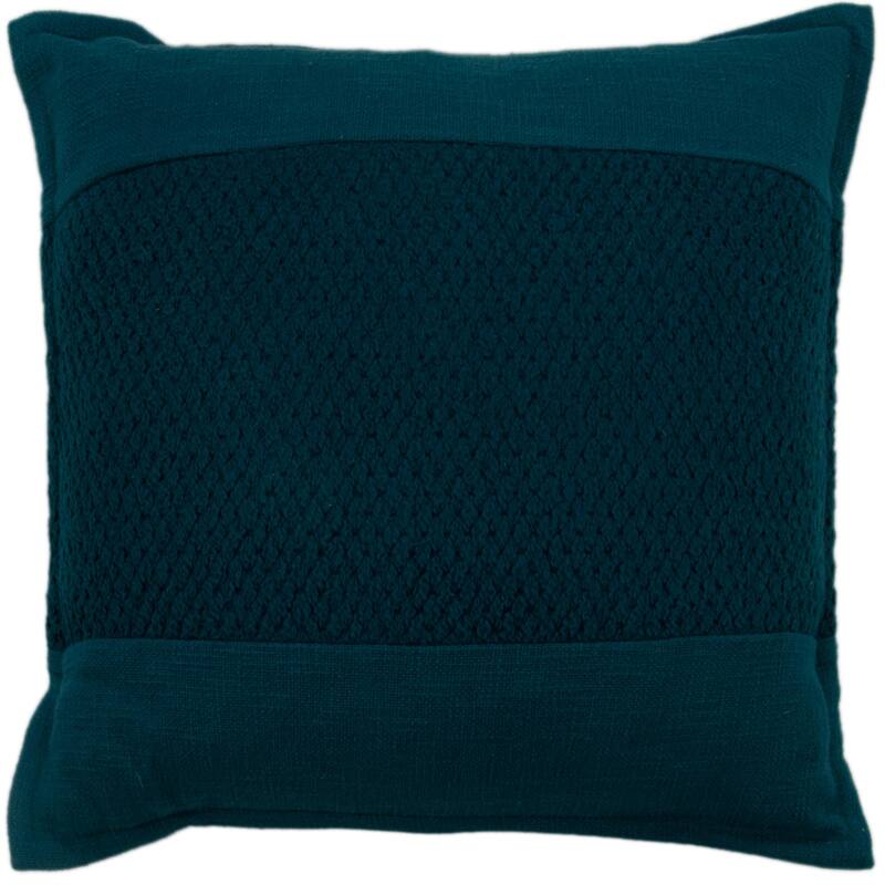 Rizzy Home Designed Blocked Textured Throw Pillow