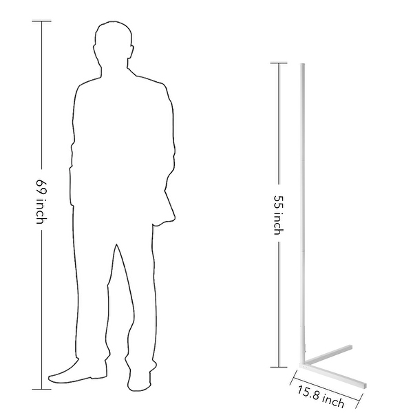Line art led floor lamp discount