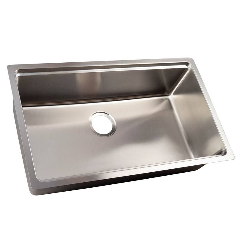 Miseno Miseno 32" Single Basin Workstation Undermount Sink - Stainless Steel - Stainless Steel