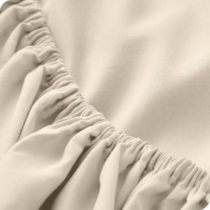 Bare Home Ultra-Soft Microfiber 22 Inch Extra Deep Pocket Fitted Sheet