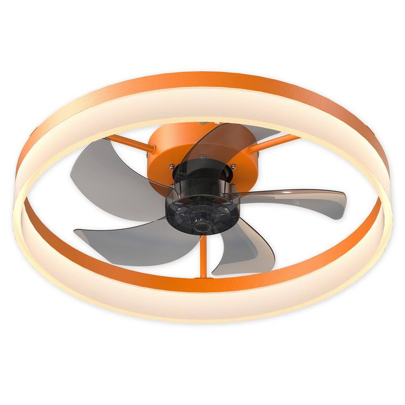 Ceiling Fans with Lights Dimmable LED Embedded installation of thin modern ceiling fans