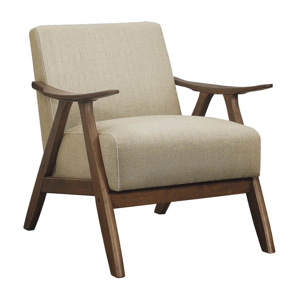 Fremont & Park Fremont & Park Levine Walnut Wood Retro Accent Chair - 28.5" x 32" x 31.5"