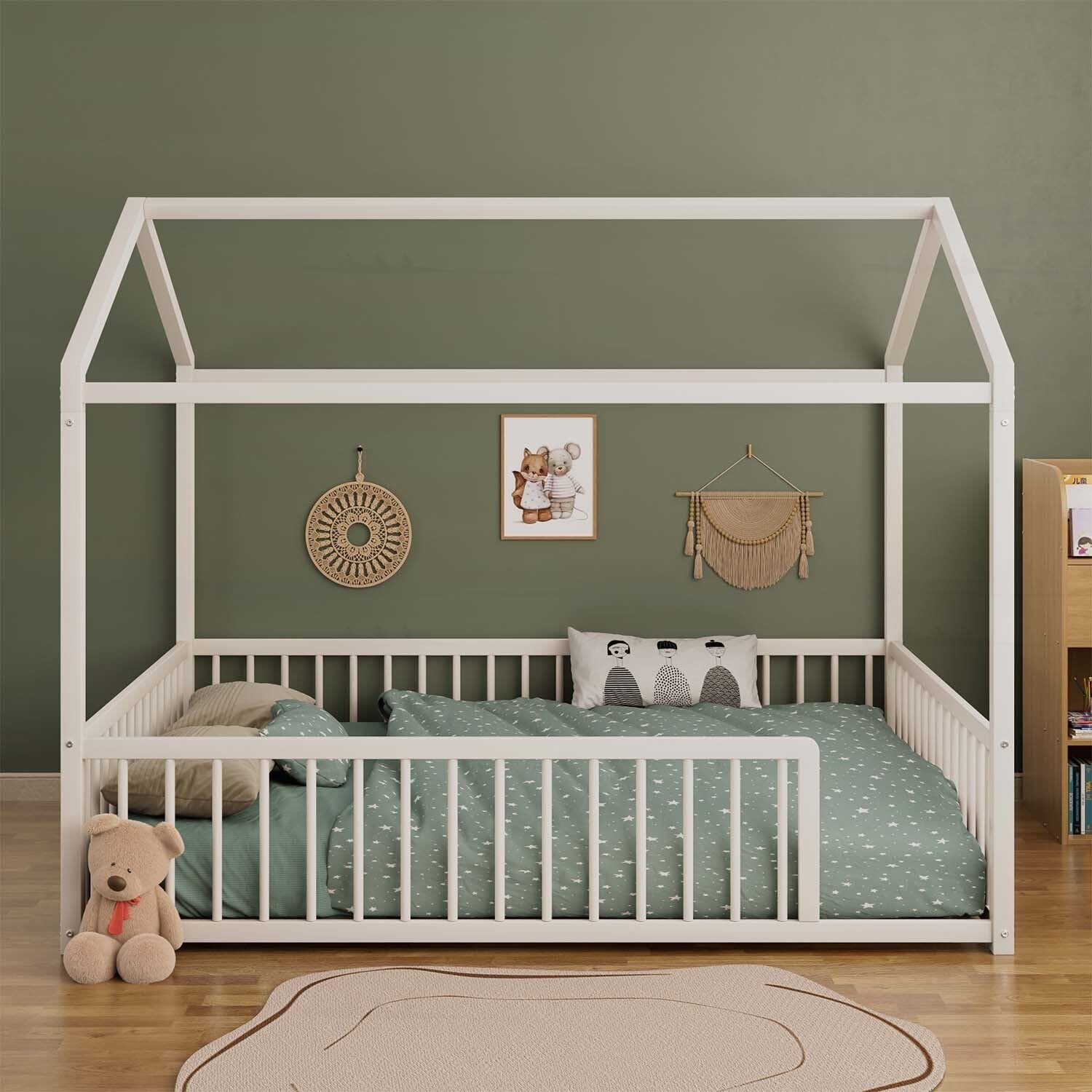 House Shaped Bed with Safety Fence