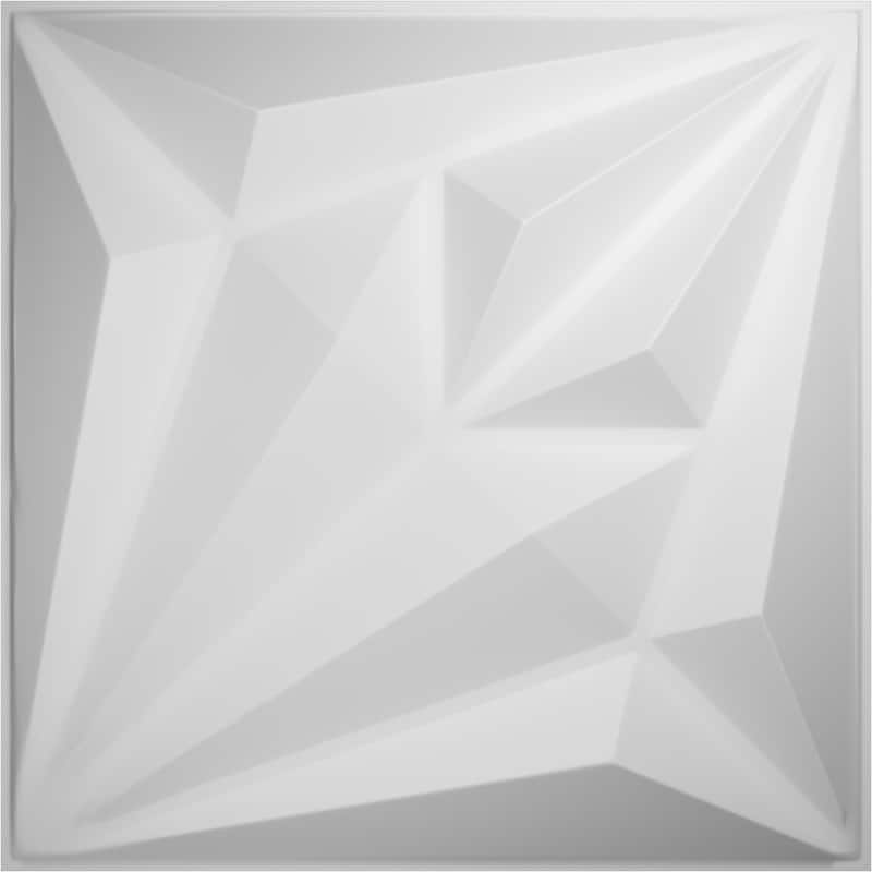 19 5/8"W x 19 5/8"H Diamond EnduraWall Decorative 3D Wall Panel - 1-Pack - Unfinished
