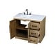 preview thumbnail 11 of 9, Elegant Lighting VF29042 Chase 42" Free Standing Single Basin Vanity