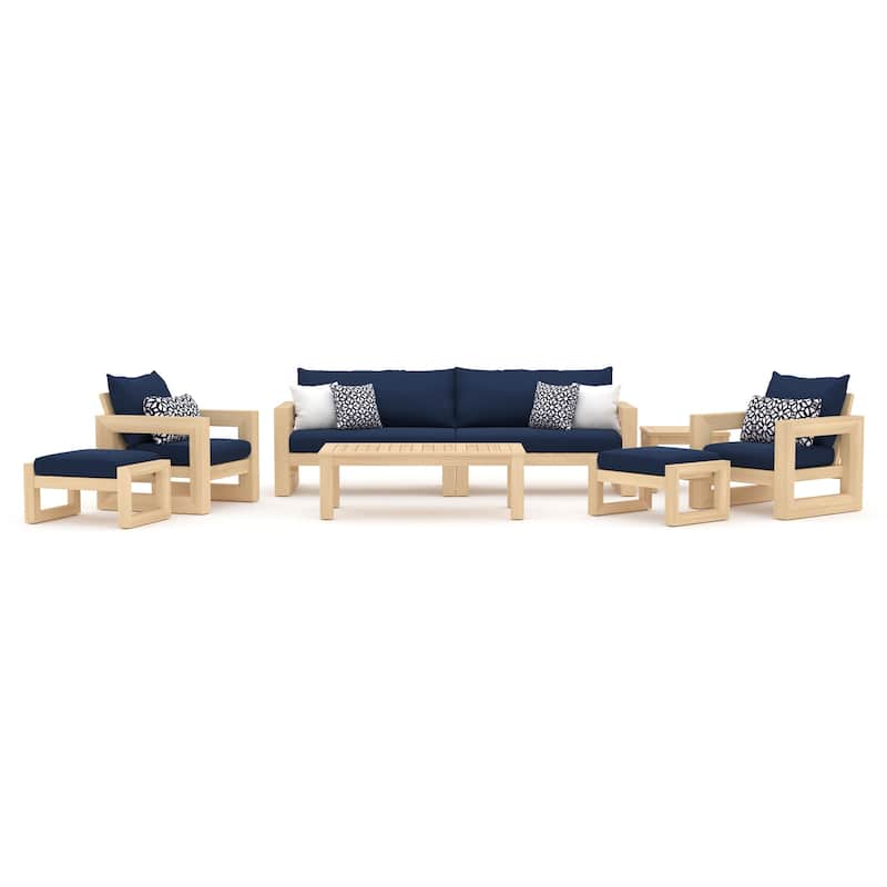 Benson 8 Piece Sunbrella Outdoor Patio Sofa & Club Chair Set