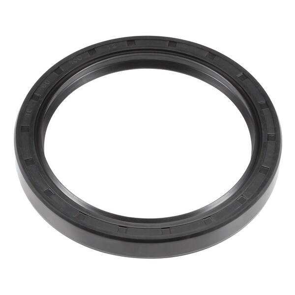 Oil Seal, TC 80mm x 100mm x 12mm, Nitrile Rubber Cover Double Lip - 80mmx100mmx12mm