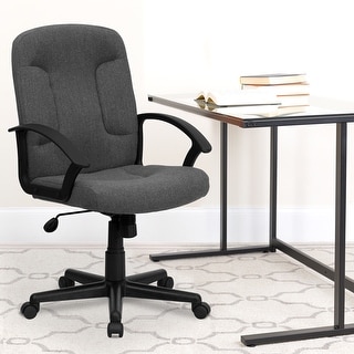 Mid-Back Fabric Executive Swivel Office Chair with