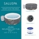 preview thumbnail 3 of 8, Bestway SaluSpa Aruba AirJet Inflatable Hot Tub with 110 Soothing Jets, Gray - 66.93 x 66.93 x 25.98 inches