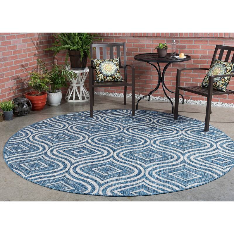 Colonnade Modern & Contemporary Abstract Indoor/Outdoor Area Rug