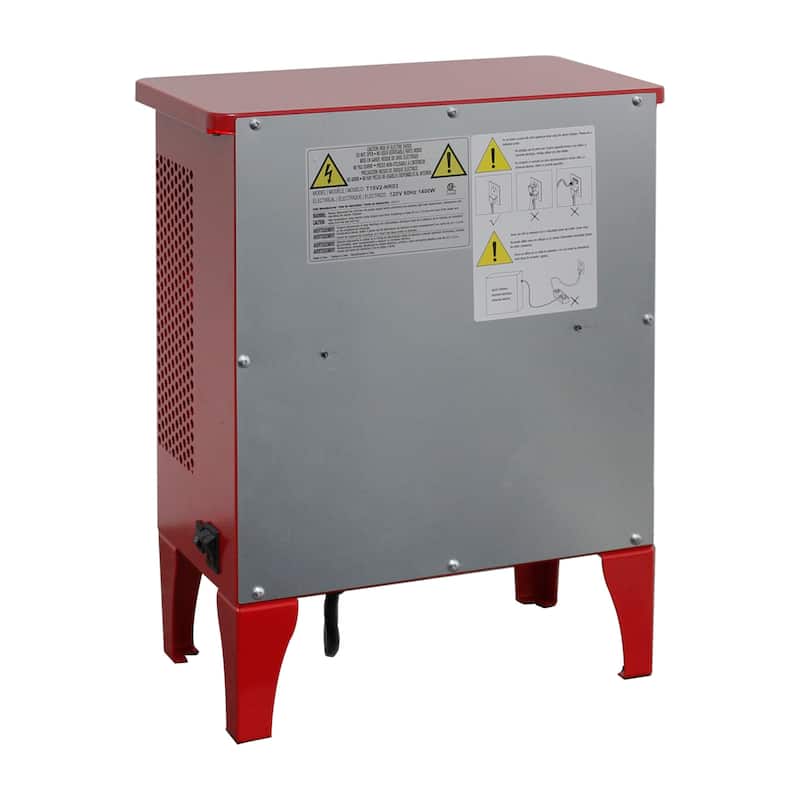 17 inch Freestanding Electric Fireplace Stove heater with 3D Flame effect,Classic Red