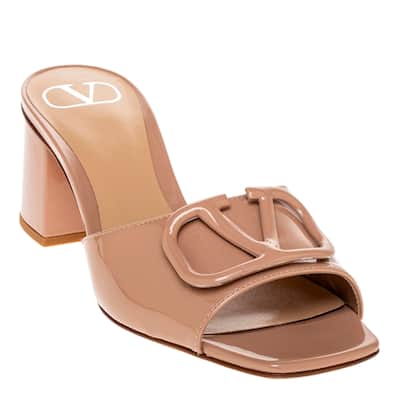 Valentino Vlogo Signature Sandals in Patent Leather