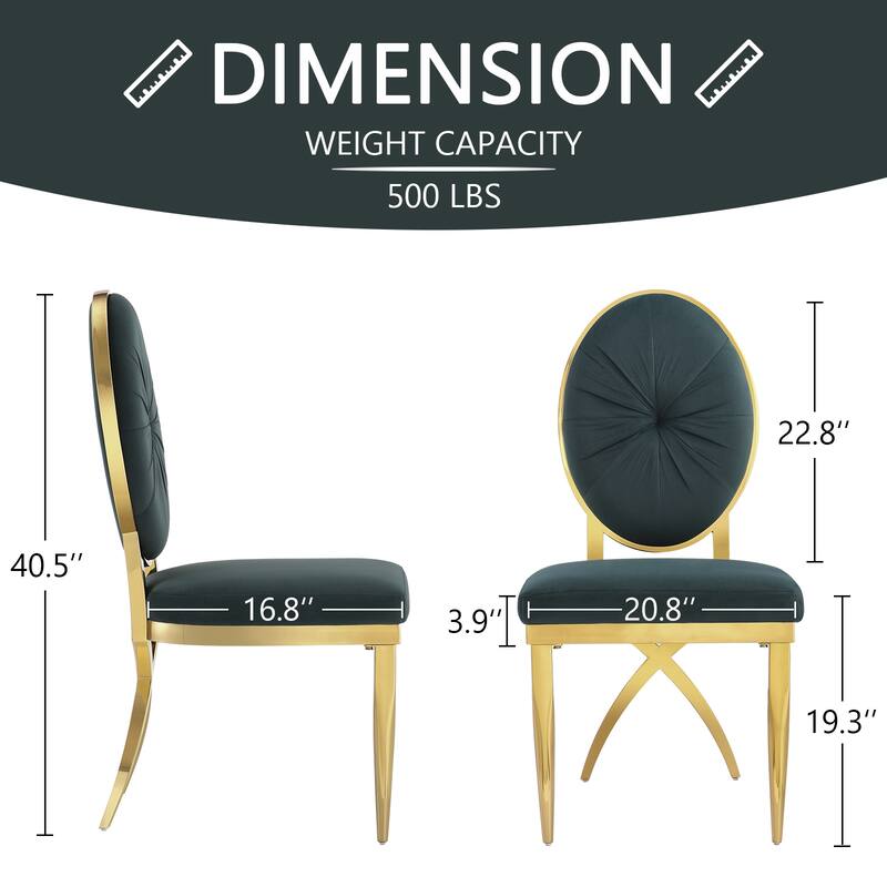 Mid-Century Modern Velvet Upholstered Side Chair with Metal Frame and Polished Stainless steel Legs