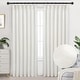 preview thumbnail 41 of 58, DriftAway Pinch Pleat Linen Textured Semi Sheer Solid Curtains Back Tabs
