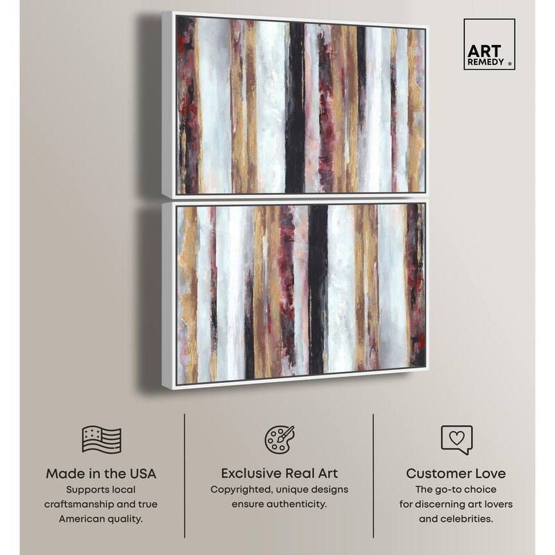 Golden Spark I Canvas by Art Remedy