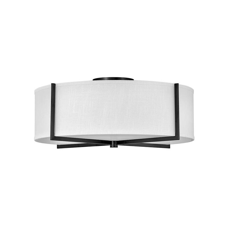 Hinkley Lighting Axis 26" Wide Galerie Semi-Flush Ceiling Fixture with - Black