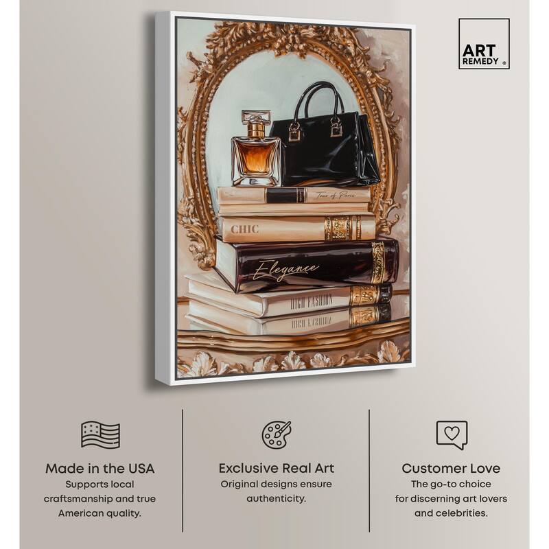 Elegant Glam by the Mirror Canvas by Art Remedy