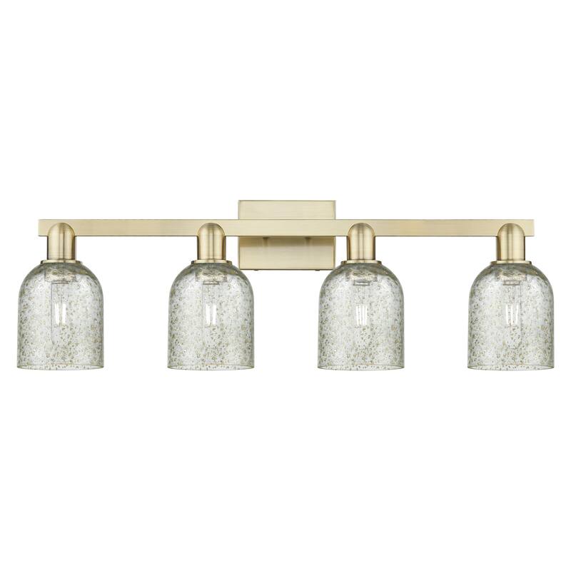 Innovations Lighting Endless Possibilities Arcadia - Caledonia - 4 Light 32" Bath Vanity Light - Antique Brass/Mica
