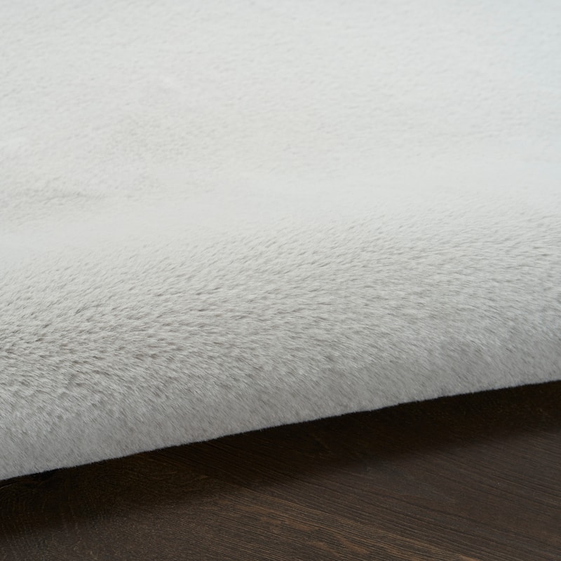 Nourison Soft Plush Faux Fur Indoor only Solid Area Rug