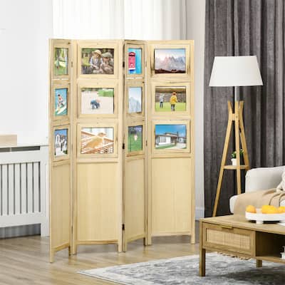 4 Panel Room Divider Privacy Screen