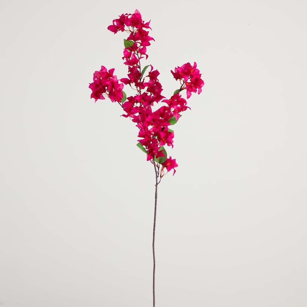 Bougainvillea Blossom Artificial Floral Stem Sprays - 47" - Pink - Set of 3