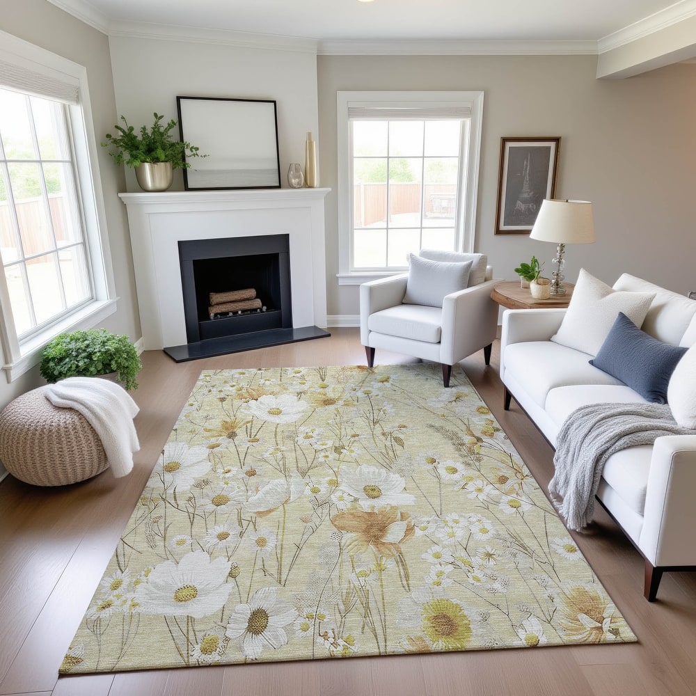 Premium Washable Super Soft Floral Mayfield Rug