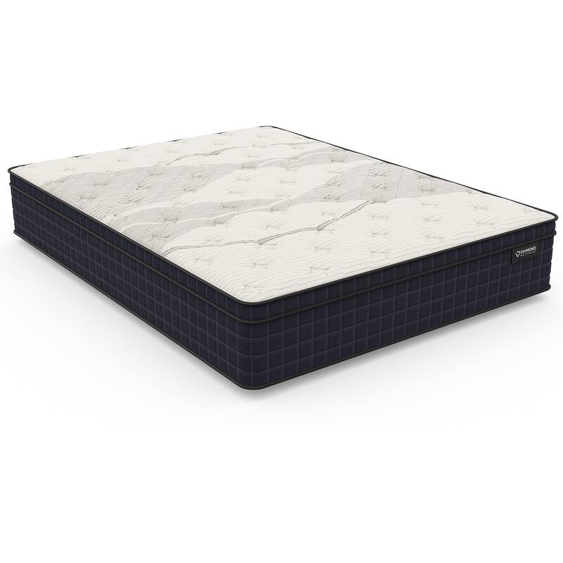 12.5" Twin XL Copper Hybrid Euro-Top Mattress - Medium Firmness