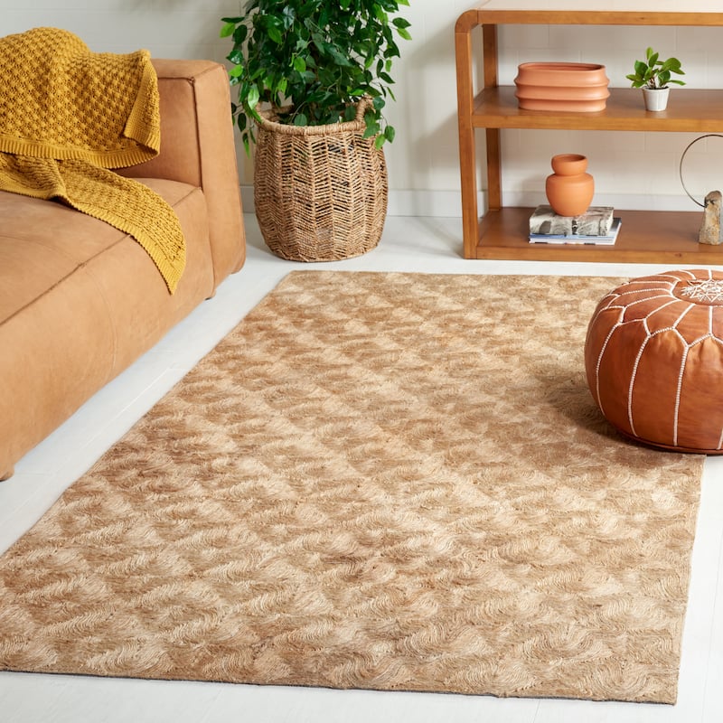 SAFAVIEH Handmade Natural Fiber Maliyah Farmhouse Jute Rug - 6' x 9' - Natural