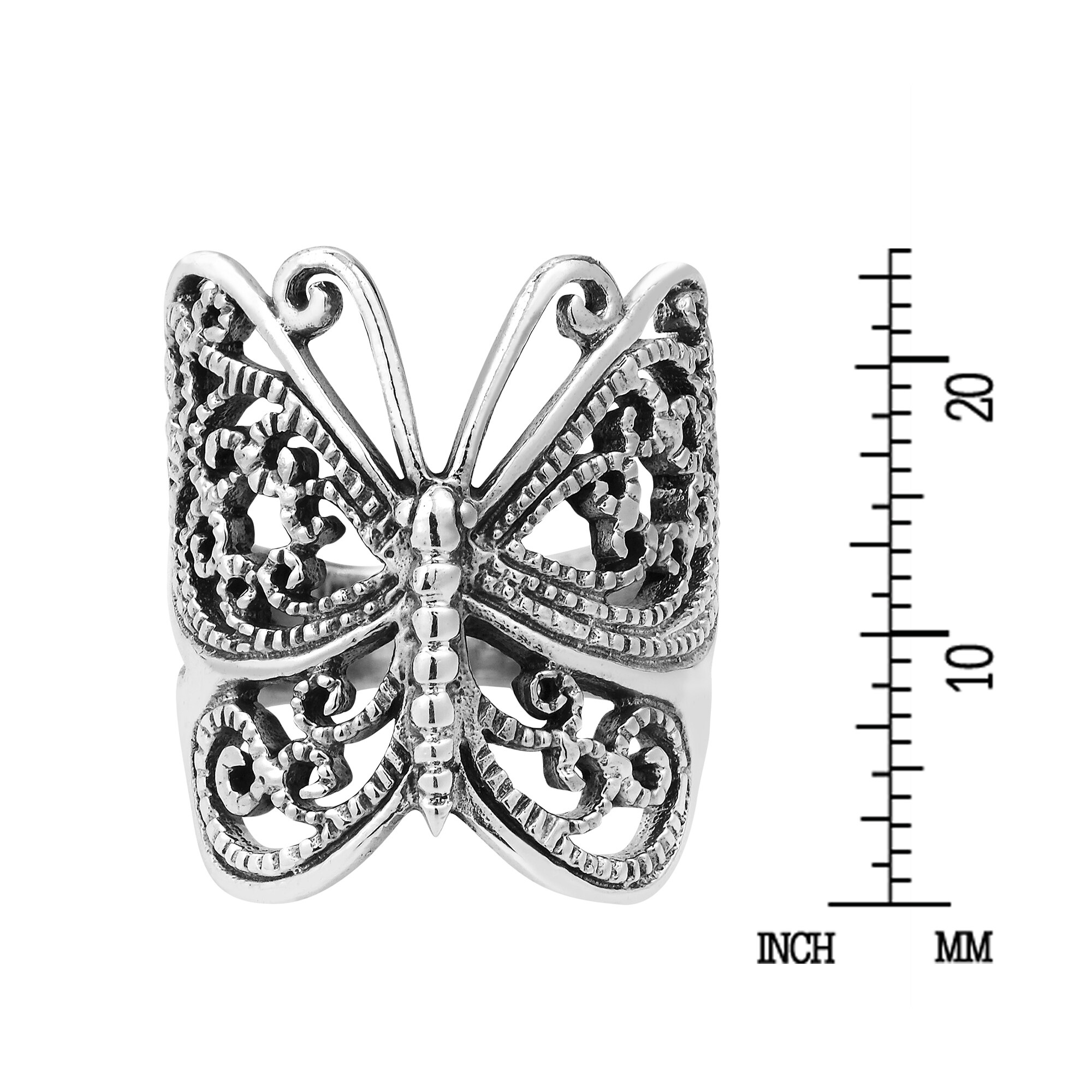 Handmade Wrap Around Butterfly Sterling Silver Ring Thailand Overstock 7725356