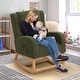 preview thumbnail 40 of 66, HOMYKA 27.3" Wide Rocking Chair for Nursery Room